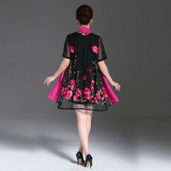 casual dresses 2021 spring summer women elegant floral embroidery dress female short sleeve mini party two piece set plus size kxb, Black;gray
casual dresses 2021 spring summer women elegant floral embroidery dress female short sleeve mini party two piece set plus size kxb, Black;gray