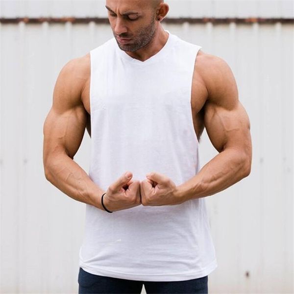 new solid bodybuilding stringer tank mens cotton sportwear tank vest fitness men gyms clothing sleeveless shirt 210421, White;black
new solid bodybuilding stringer tank mens cotton sportwear tank vest fitness men gyms clothing sleeveless shirt 210421, White;black
