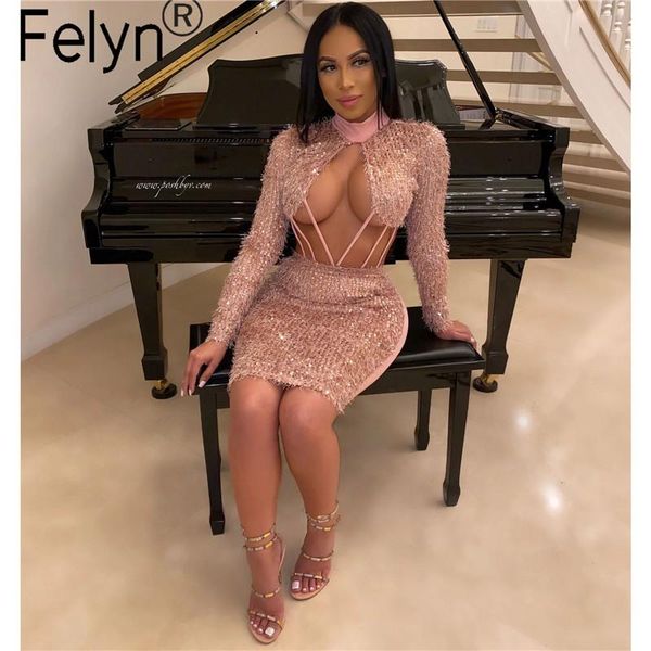 casual dresses felyn 2021 arrival sheath sequins dress hairy o-neck hollow out criss celebrity party mini vestidos, Black;gray
casual dresses felyn 2021 arrival sheath sequins dress hairy o-neck hollow out criss celebrity party mini vestidos, Black;gray