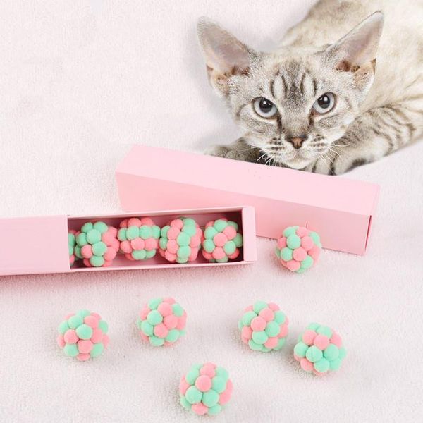 cat toys pet toy handmade plush sounding bell ball and set gift box packaging bouncy home entertainment products
cat toys pet toy handmade plush sounding bell ball and set gift box packaging bouncy home entertainment products