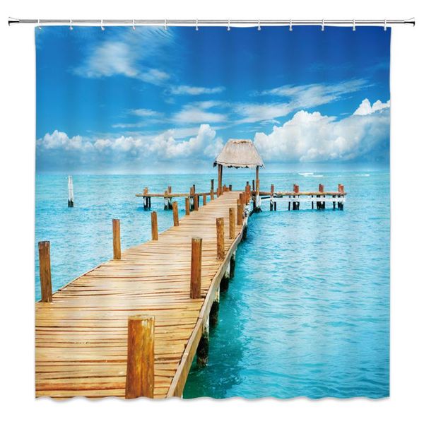 seaside scenery 3d printed polyester shower curtain wooden bridge nature fabric waterproof bathroom for bathtub 180x180 curtains
seaside scenery 3d printed polyester shower curtain wooden bridge nature fabric waterproof bathroom for bathtub 180x180 curtains