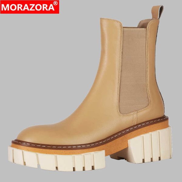 morazora genuine leather boots women thick bottom autumn winter chelsea boots fashion platform ankle boots ladies shoes 210911, Black
morazora genuine leather boots women thick bottom autumn winter chelsea boots fashion platform ankle boots ladies shoes 210911, Black