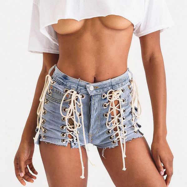 women's shorts blue denim bandage women hollow out slim button high waist night club female summer fashion jeans 2021, White;black
women's shorts blue denim bandage women hollow out slim button high waist night club female summer fashion jeans 2021, White;black