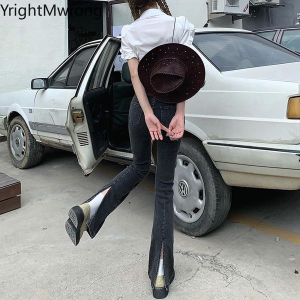 women's jeans women mom girl fashion korean elegant high waist bodycon back split flare denim pant bell bottom slit black blue trouser
women's jeans women mom girl fashion korean elegant high waist bodycon back split flare denim pant bell bottom slit black blue trouser