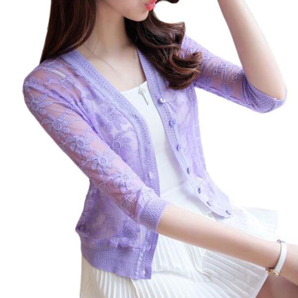 spring summer thin cardigan women sweaters plus size knitted shirt lace crochet sweater short coat sunscreen clothing, White;black
spring summer thin cardigan women sweaters plus size knitted shirt lace crochet sweater short coat sunscreen clothing, White;black
