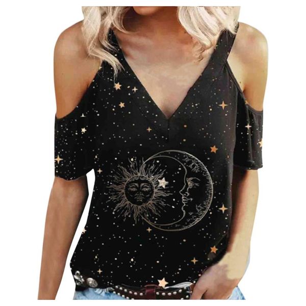 women's blouses & shirts v-neck blouse summer casual 2021 strapless sky printed short sleeve blusas mujer de moda, White
women's blouses & shirts v-neck blouse summer casual 2021 strapless sky printed short sleeve blusas mujer de moda, White