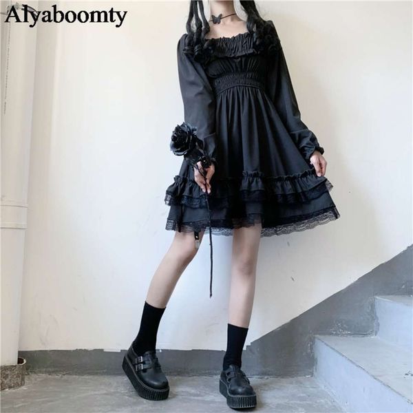 casual dresses sets japanese lolita style women princess black mini slash neck high taille gothic page day mouw edge ruches party dress g03j, Black;gray
casual dresses sets japanese lolita style women princess black mini slash neck high taille gothic page day mouw edge ruches party dress g03j, Black;gray