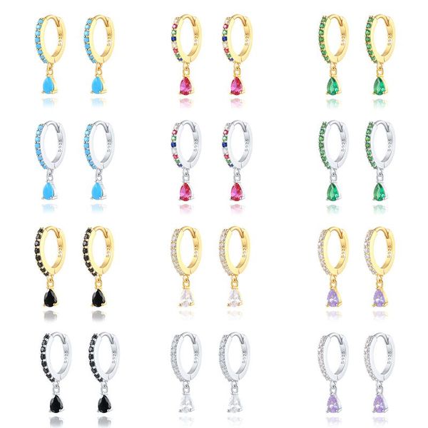 hoop & huggie aide minimalist 925 sterling silver earrings for women black crystal zircon small earring fashion jewelry pendientes, Golden;silver
hoop & huggie aide minimalist 925 sterling silver earrings for women black crystal zircon small earring fashion jewelry pendientes, Golden;silver