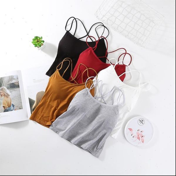 mid long beauty back cross womens tanks strap vest summer camisole women camis crop femme spaghetti with chest, White
mid long beauty back cross womens tanks strap vest summer camisole women camis crop femme spaghetti with chest, White