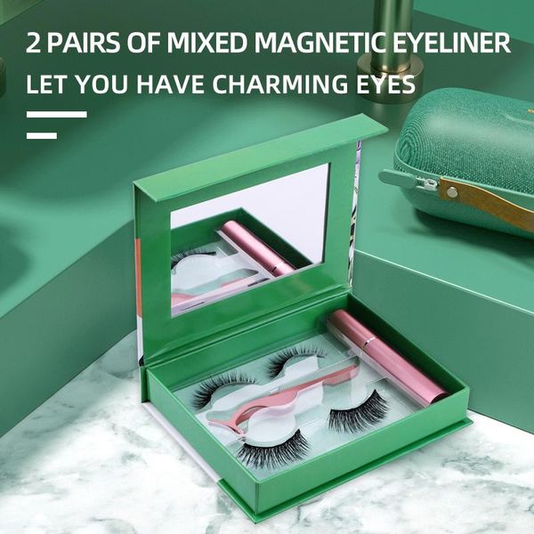 false eyelashes 3d magnetically attractive natural thick five-magnet 2 pairs mixed magnetic liquid eyeliner set makeup tool
false eyelashes 3d magnetically attractive natural thick five-magnet 2 pairs mixed magnetic liquid eyeliner set makeup tool
