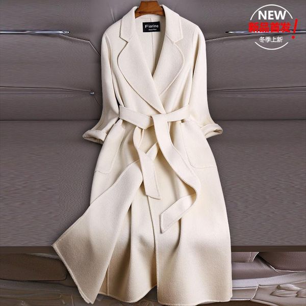 women's wool & blends white double faced cashmere overcoat long over the knee spring hepburn in 2021, Black
women's wool & blends white double faced cashmere overcoat long over the knee spring hepburn in 2021, Black