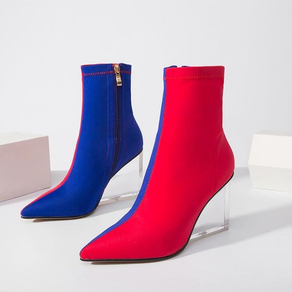 boots fashion mixed colors ankle women wedges high heels stetch quality autumn winter candy ladies shoes, Black
boots fashion mixed colors ankle women wedges high heels stetch quality autumn winter candy ladies shoes, Black
