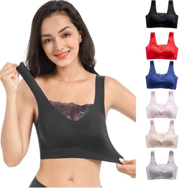 bras women seamless plus size bra push up comfortable wireless anti-exposure sports vest, Red;black
bras women seamless plus size bra push up comfortable wireless anti-exposure sports vest, Red;black