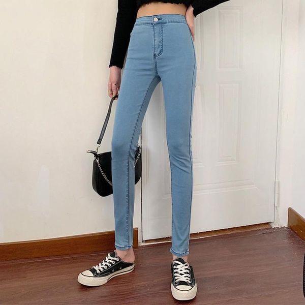women's pants & capris 2021 autumn high waist bag hip slim blue jeans tight pencil street fashion casual cotton trousers, Black;white
women's pants & capris 2021 autumn high waist bag hip slim blue jeans tight pencil street fashion casual cotton trousers, Black;white