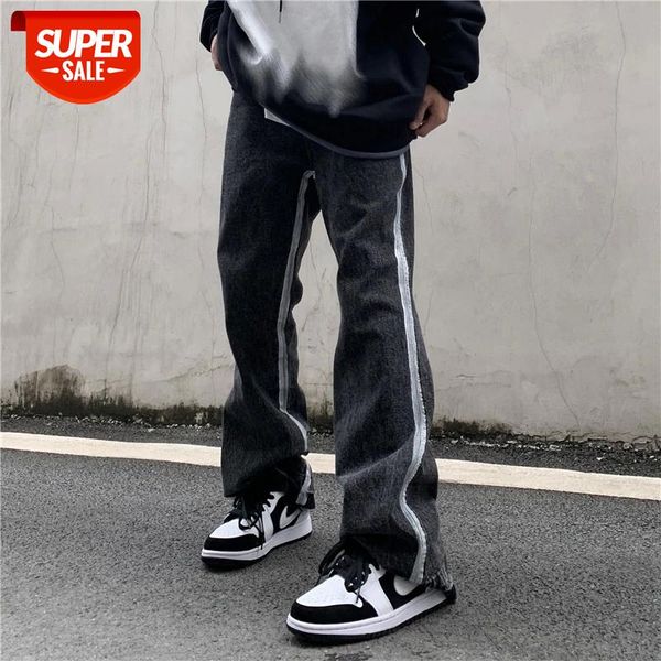 harajuku hip-hop retro flared pants men washed side striped wide leg casual denim trousers oversize streetwear loose jeans #em3k, Blue
harajuku hip-hop retro flared pants men washed side striped wide leg casual denim trousers oversize streetwear loose jeans #em3k, Blue