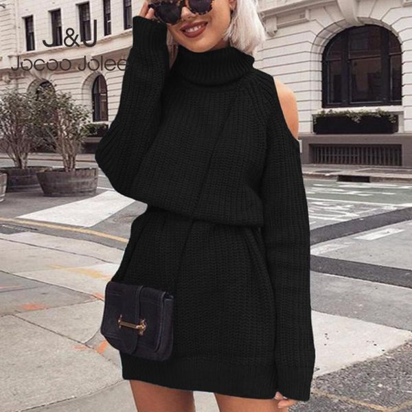 women's sweaters jocoo jolee women turtleneck long sleeve off shoulder sweater dress vintage autumn casual loose knitted, White;black
women's sweaters jocoo jolee women turtleneck long sleeve off shoulder sweater dress vintage autumn casual loose knitted, White;black