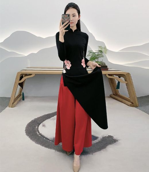 ethnic clothing 2021 aodai vietnam qipao set for women traditional ao dai chinese pants oriental dress elegant party, Red
ethnic clothing 2021 aodai vietnam qipao set for women traditional ao dai chinese pants oriental dress elegant party, Red