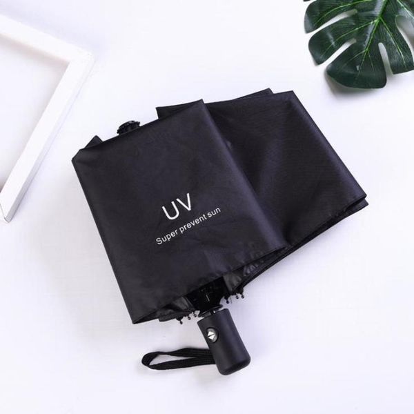 automatic umbrella men's and women's small fresh black gum simple three fold sunny rainy dual purpose sun uv sunscreen
automatic umbrella men's and women's small fresh black gum simple three fold sunny rainy dual purpose sun uv sunscreen