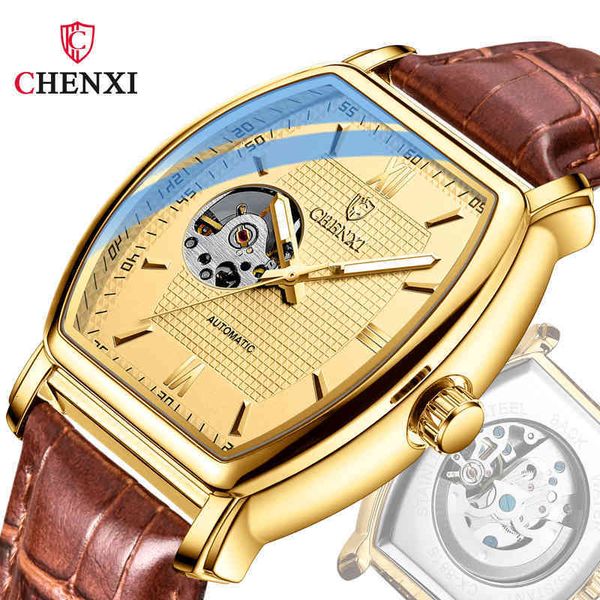 automatic skeleton watches men chenxi mechanical business luxury leather gold waterproof revoers hombre, Slivery;brown
automatic skeleton watches men chenxi mechanical business luxury leather gold waterproof revoers hombre, Slivery;brown