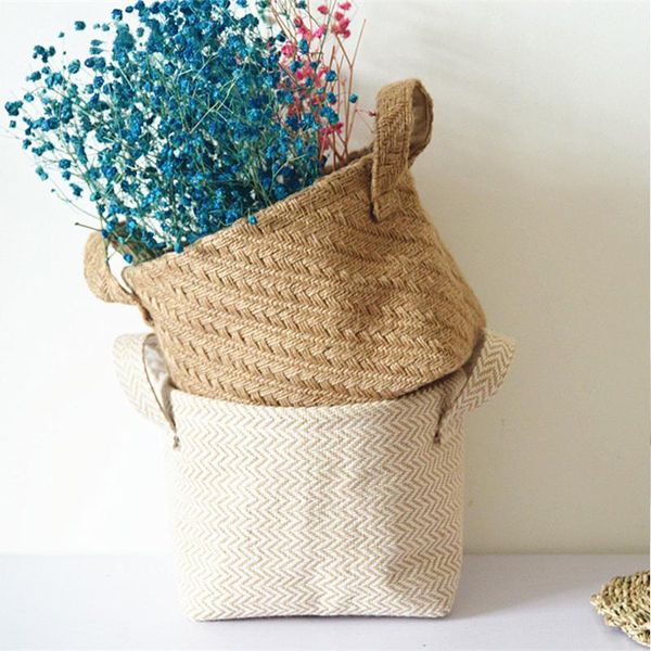 storage baskets jute woven basket rope pot dirty clothes laundry large capacity portable design convenient
storage baskets jute woven basket rope pot dirty clothes laundry large capacity portable design convenient
