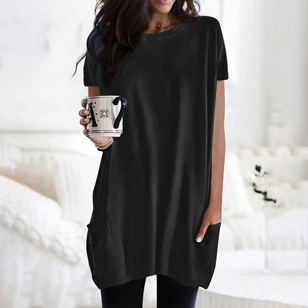 summer t shirt shiying solid color short sleeve women's 2021 round ne poet loose long 2517326, White
summer t shirt shiying solid color short sleeve women's 2021 round ne poet loose long 2517326, White