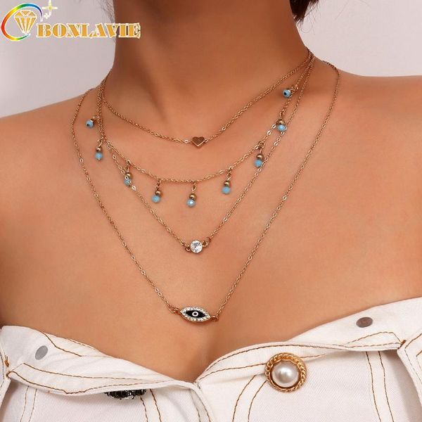 gold color bead turkey eye crystal choker necklaces & pendants women heart pendant multilayer necklace statement wedding gift chains, Silver
gold color bead turkey eye crystal choker necklaces & pendants women heart pendant multilayer necklace statement wedding gift chains, Silver