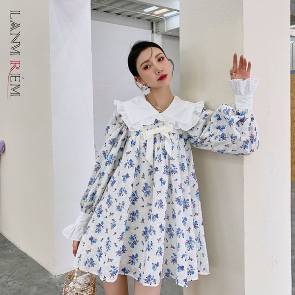 women printed floral dress bow long sleeve peter pan collar dresses large size lady fashion tide summer 2h127 210507, Black;gray
women printed floral dress bow long sleeve peter pan collar dresses large size lady fashion tide summer 2h127 210507, Black;gray
