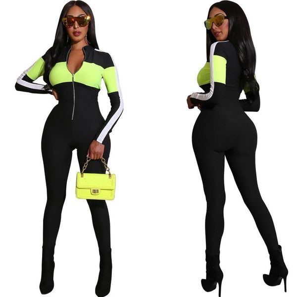 fashion streetwear polyester bodycon womens rompers long sleeve patchwork bodysuit tracksuit femme overalls jumpsuits, Black;white
fashion streetwear polyester bodycon womens rompers long sleeve patchwork bodysuit tracksuit femme overalls jumpsuits, Black;white