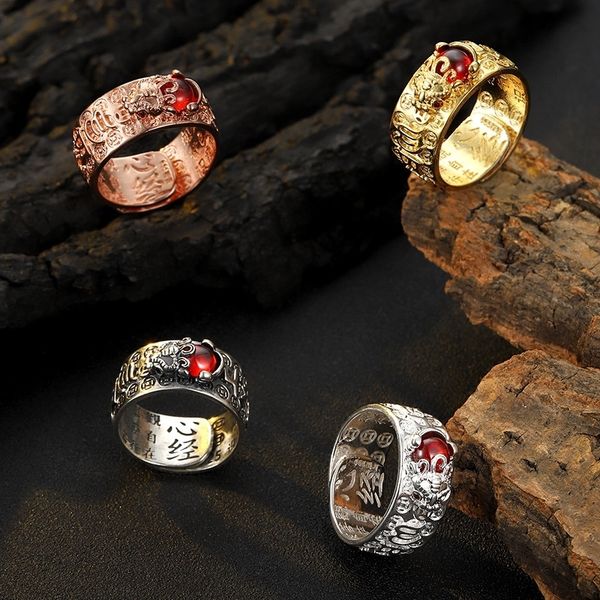 k1Q5 chen heart sutra thai silver men's and women's six character truth garnet rose silver band rings garnet gold gold ring
k1Q5 chen heart sutra thai silver men's and women's six character truth garnet rose silver band rings garnet gold gold ring