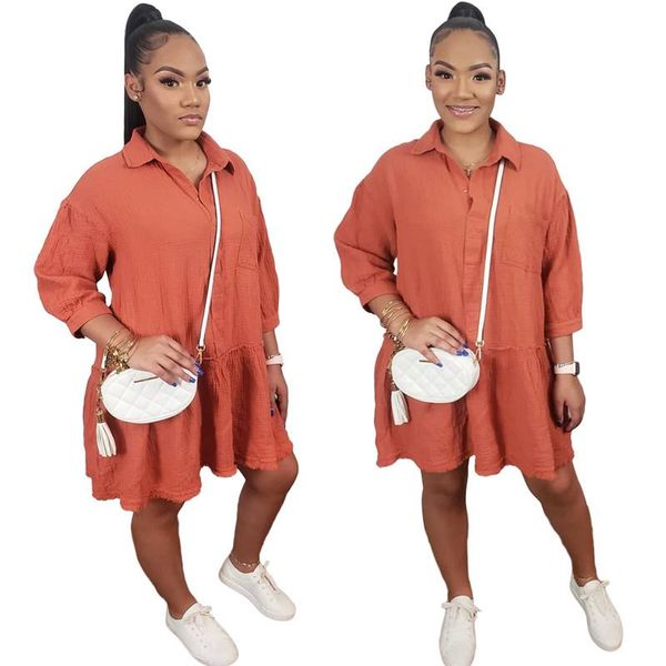 casual dresses women mini dress turn down collar night party vestidos summer outfits 2021, Black;gray
casual dresses women mini dress turn down collar night party vestidos summer outfits 2021, Black;gray