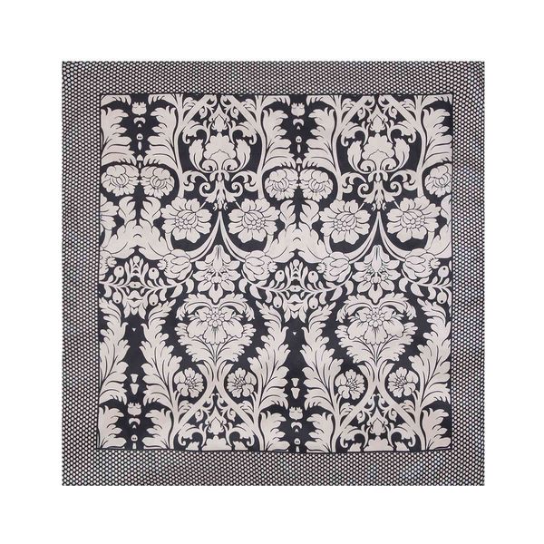 gaohe chinese style black and white flower 90cm large square simulation silk headscarf nme7, Blue;gray
gaohe chinese style black and white flower 90cm large square simulation silk headscarf nme7, Blue;gray