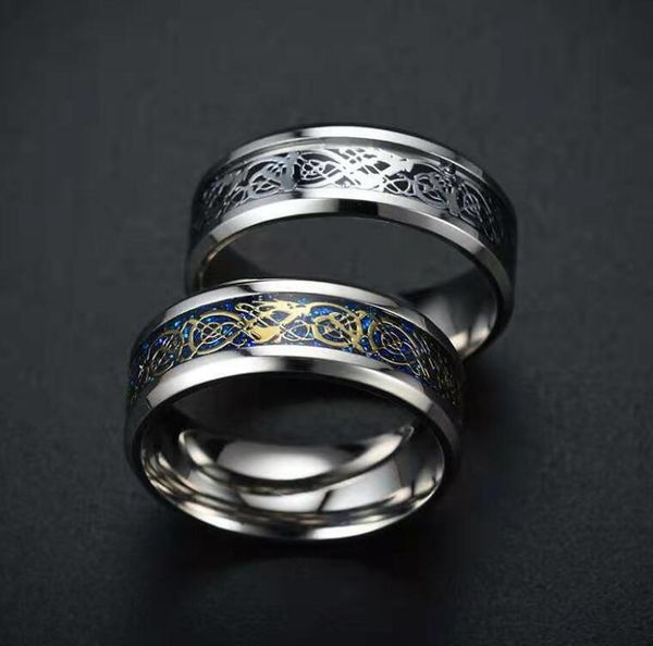 men's gothic domineering dragon ring candy color inlaid dragon comfortable stainless steel ring neutral trend jewelry gift, Silver
men's gothic domineering dragon ring candy color inlaid dragon comfortable stainless steel ring neutral trend jewelry gift, Silver
