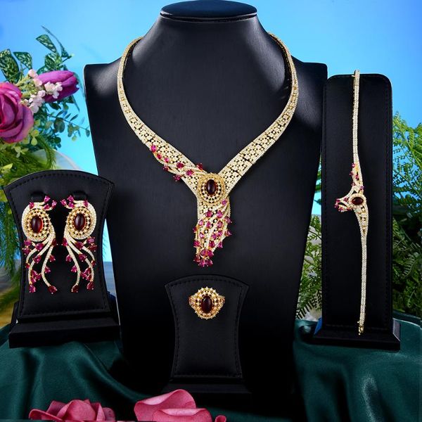 earrings & necklace 4pcs green cz african jewelry set for women wedding party zircon crystal neckalce earring gift, Silver
earrings & necklace 4pcs green cz african jewelry set for women wedding party zircon crystal neckalce earring gift, Silver