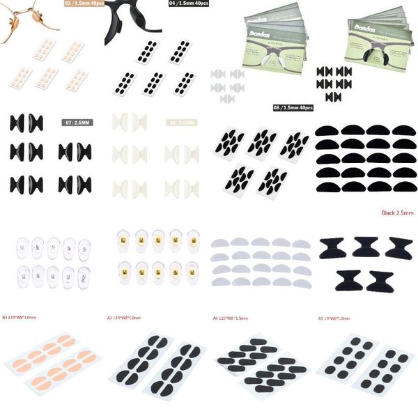 sunglasses frames 5/10pairs glasses nose pads adhesive silicone non-slip white thin nosepads for eyeglasses eyewear accessories, Silver
sunglasses frames 5/10pairs glasses nose pads adhesive silicone non-slip white thin nosepads for eyeglasses eyewear accessories, Silver