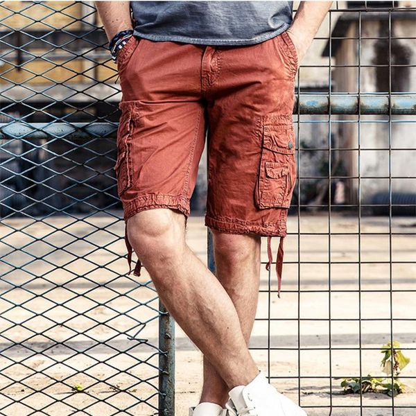 men's casual cargo shorts 2021 brand multi-pockets tactical men cotton loose work fashion short pants plus size 29-40, White;black
men's casual cargo shorts 2021 brand multi-pockets tactical men cotton loose work fashion short pants plus size 29-40, White;black