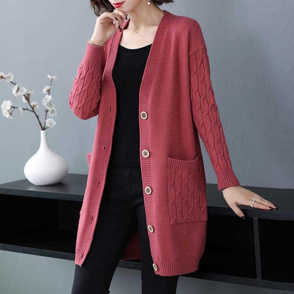 women's knits & tees ladies fashion solid color warm mid-length cardigan sweater autumn winter women casual loose pocket knitted sweate, White
women's knits & tees ladies fashion solid color warm mid-length cardigan sweater autumn winter women casual loose pocket knitted sweate, White