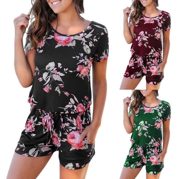 women's jumpsuits & rompers women floral print short sleeve overalls for jumpsuit summer playsuit beach streetwear clothes 2021, Black;white
women's jumpsuits & rompers women floral print short sleeve overalls for jumpsuit summer playsuit beach streetwear clothes 2021, Black;white