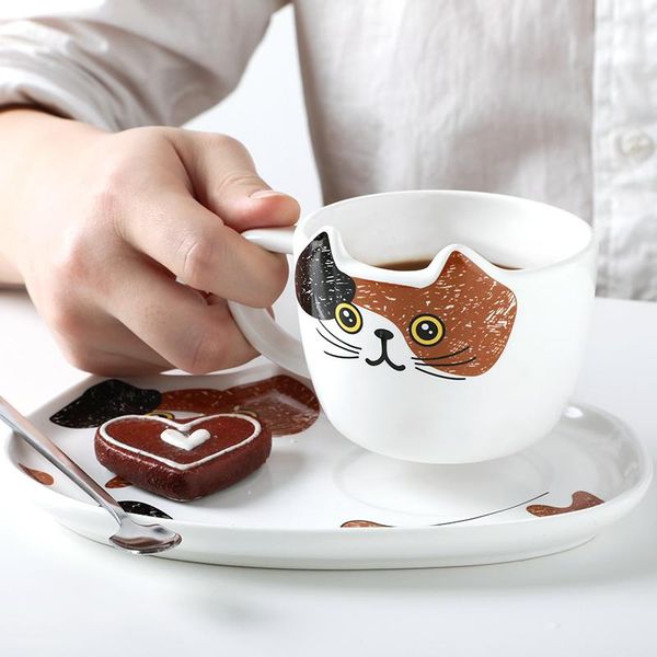 mugs cute cat ceramics coffee mug set handgrip animal with tray creative drinkware tea cups novelty milk cup breakfast
mugs cute cat ceramics coffee mug set handgrip animal with tray creative drinkware tea cups novelty milk cup breakfast