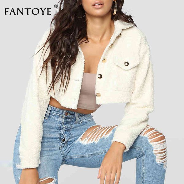 women's down & parkas faux lambswool button women coats autumn winter turn-down collar long sleeve jackets casual streetwear pockets cr, Black
women's down & parkas faux lambswool button women coats autumn winter turn-down collar long sleeve jackets casual streetwear pockets cr, Black