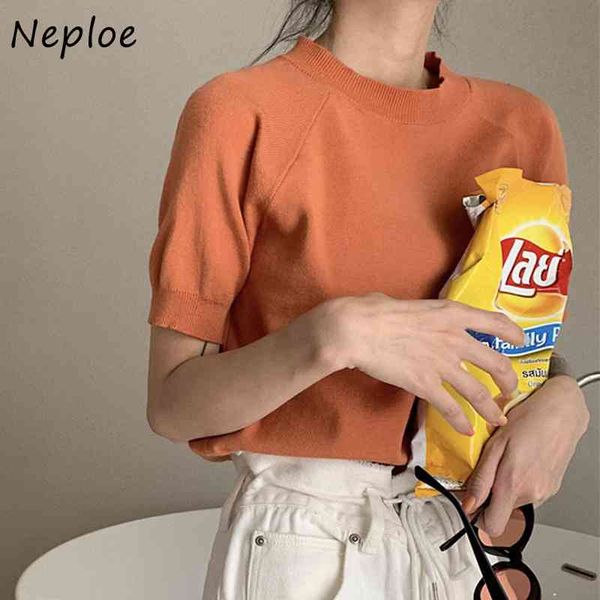 neploe o neck pullover long sleeve knit sweater women simple candy color loose pull femme causal all match sueter mujer 210423, White;black
neploe o neck pullover long sleeve knit sweater women simple candy color loose pull femme causal all match sueter mujer 210423, White;black