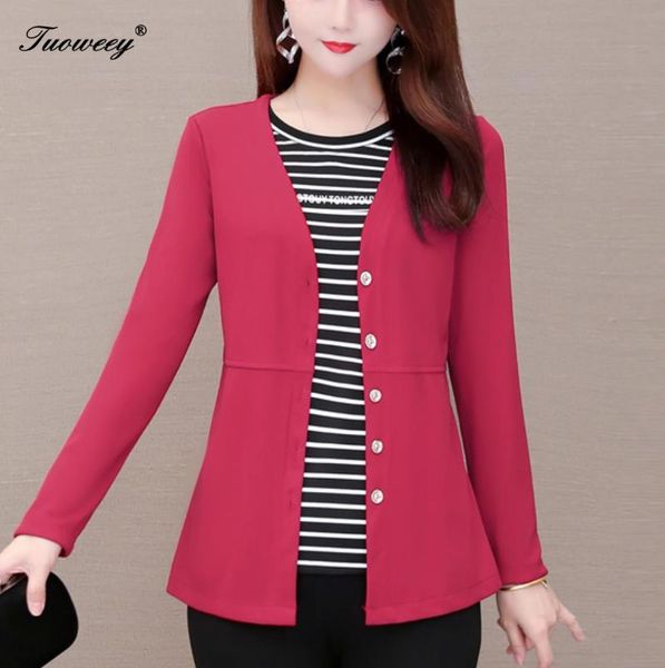spring women's plus size patchwork print button fake two pieces blouse o-neck long sleeve 5xl fashion elegant blouses & shirts, White
spring women's plus size patchwork print button fake two pieces blouse o-neck long sleeve 5xl fashion elegant blouses & shirts, White