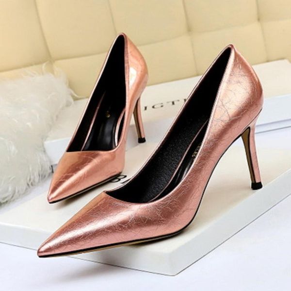 dress shoes spring and autumn ladies high heels simple stiletto heel set foot shallow mouth pointed nightclub single, Black
dress shoes spring and autumn ladies high heels simple stiletto heel set foot shallow mouth pointed nightclub single, Black
