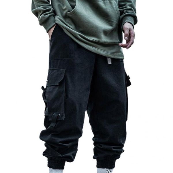 men's pants fashion plus size men elastic waist ankle banded autumn trousers casual cargo, Black
men's pants fashion plus size men elastic waist ankle banded autumn trousers casual cargo, Black