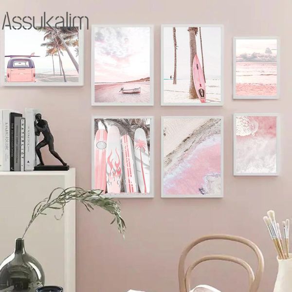 paintings scandinavian poster surfboard canvas painting pink beach landscape wall art print nordic pictures for living room decor
paintings scandinavian poster surfboard canvas painting pink beach landscape wall art print nordic pictures for living room decor