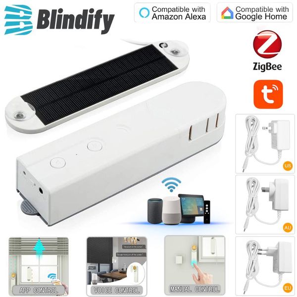 smart home control blindify solar energy zigbee tuya app roller blinds motor work with alexa google voice
smart home control blindify solar energy zigbee tuya app roller blinds motor work with alexa google voice