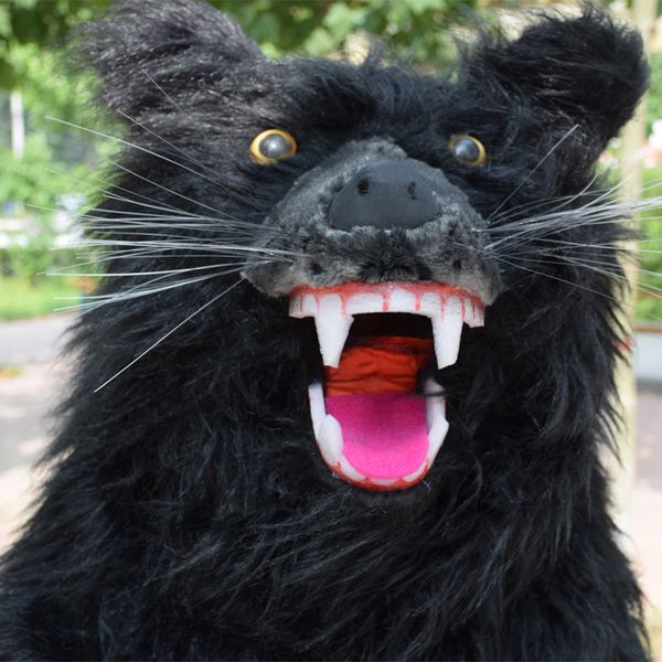mascot costumes long fur brown bear mascot costume cartoon character outfit for halloween party performance drama wear suit, Black;red
mascot costumes long fur brown bear mascot costume cartoon character outfit for halloween party performance drama wear suit, Black;red