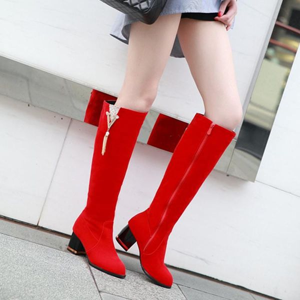 boots 2021 fashion knee high women's winter thick heel long round zipper spring autumn shoes woman black red
boots 2021 fashion knee high women's winter thick heel long round zipper spring autumn shoes woman black red