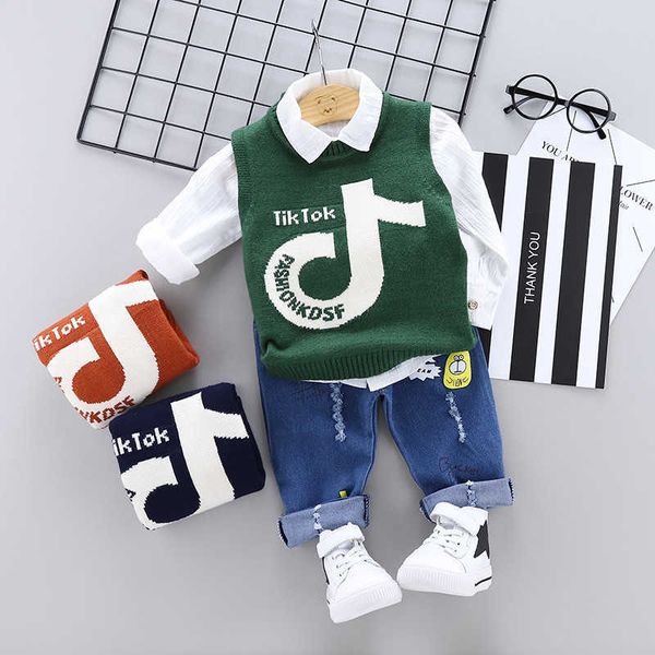 baby boy clothing spring autumn fashion casual kid suit children clothes vest+t-shirt+pant set 210615, White
baby boy clothing spring autumn fashion casual kid suit children clothes vest+t-shirt+pant set 210615, White