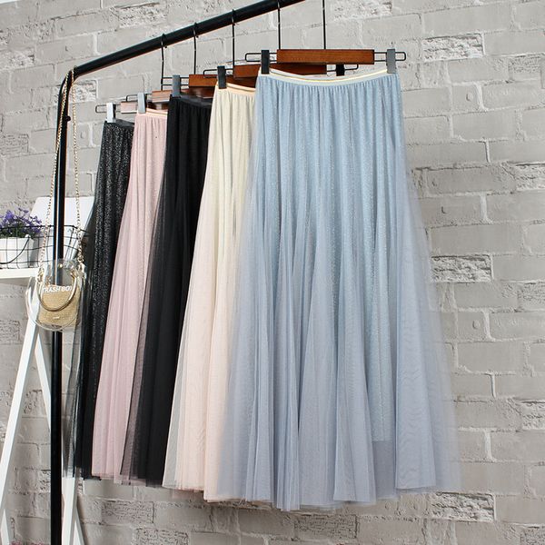 skirts metallic high waisted layered tulle a-line pleated mesh mid calf long skirts plisada falda pantalon mujer, Black
skirts metallic high waisted layered tulle a-line pleated mesh mid calf long skirts plisada falda pantalon mujer, Black