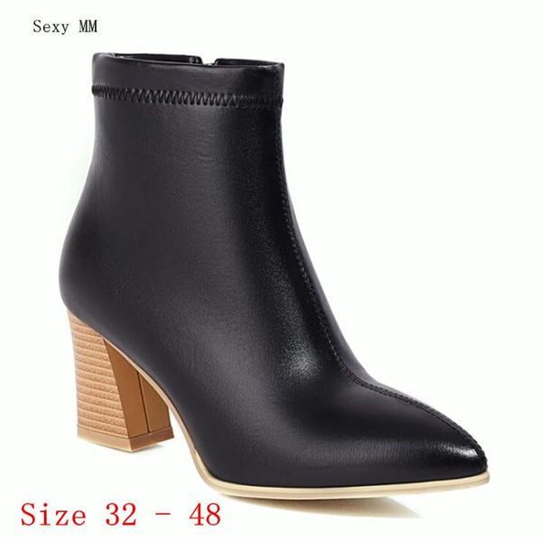 boots spring autumn high heels women ankle woman short heel shoes small plus size 32 - 48, Black
boots spring autumn high heels women ankle woman short heel shoes small plus size 32 - 48, Black